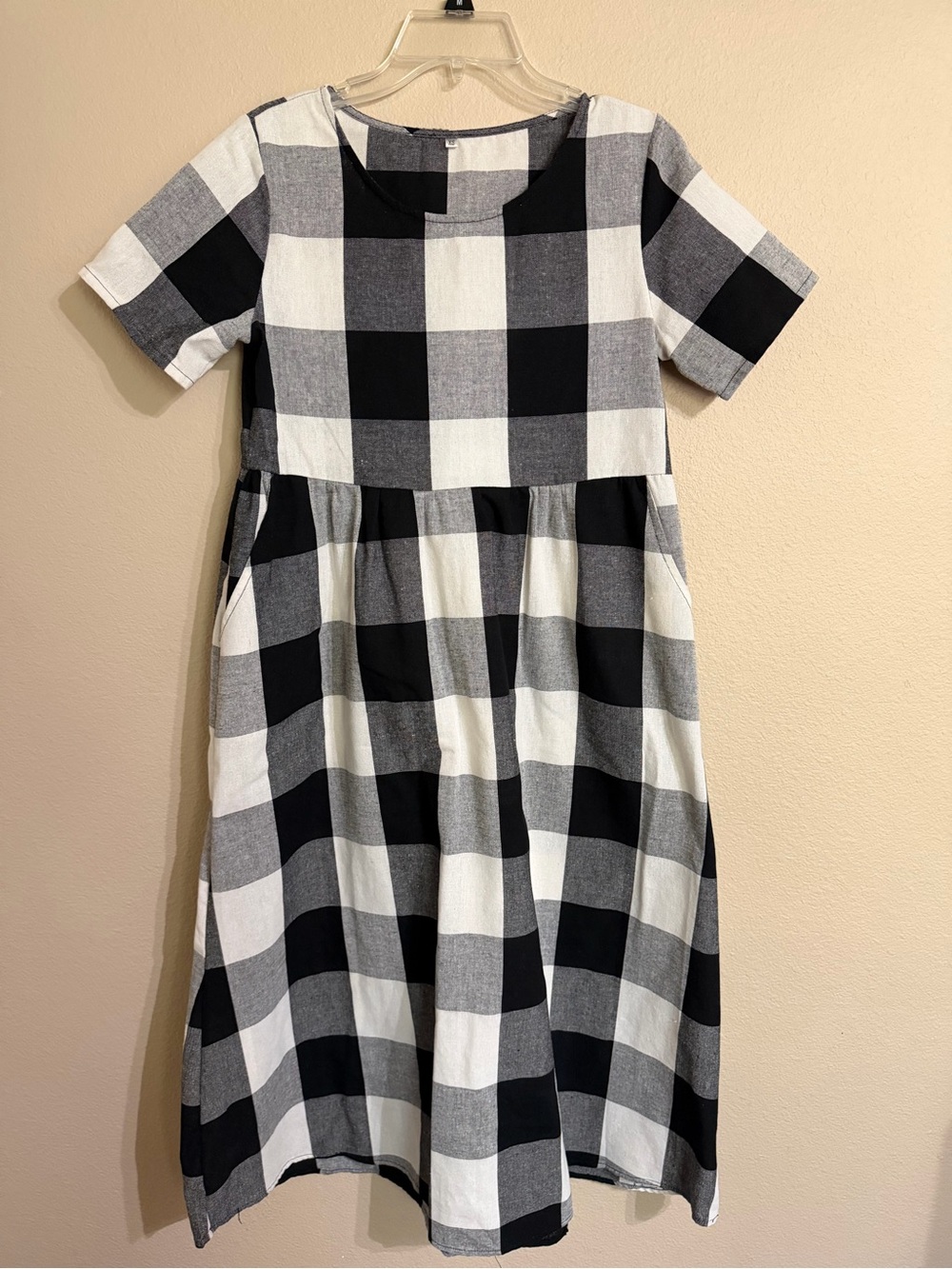 Women’s Cotton Buffalo Check A-Line Dress